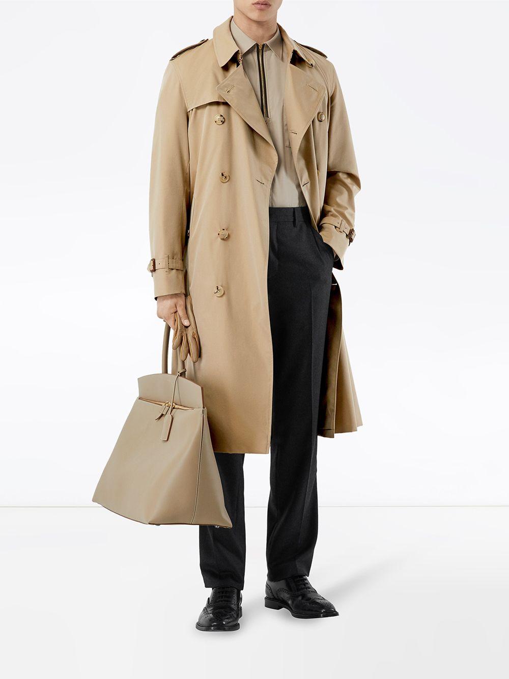 Burberry Chelsea Heritage Long Trench Coat in Natural for Men - Lyst