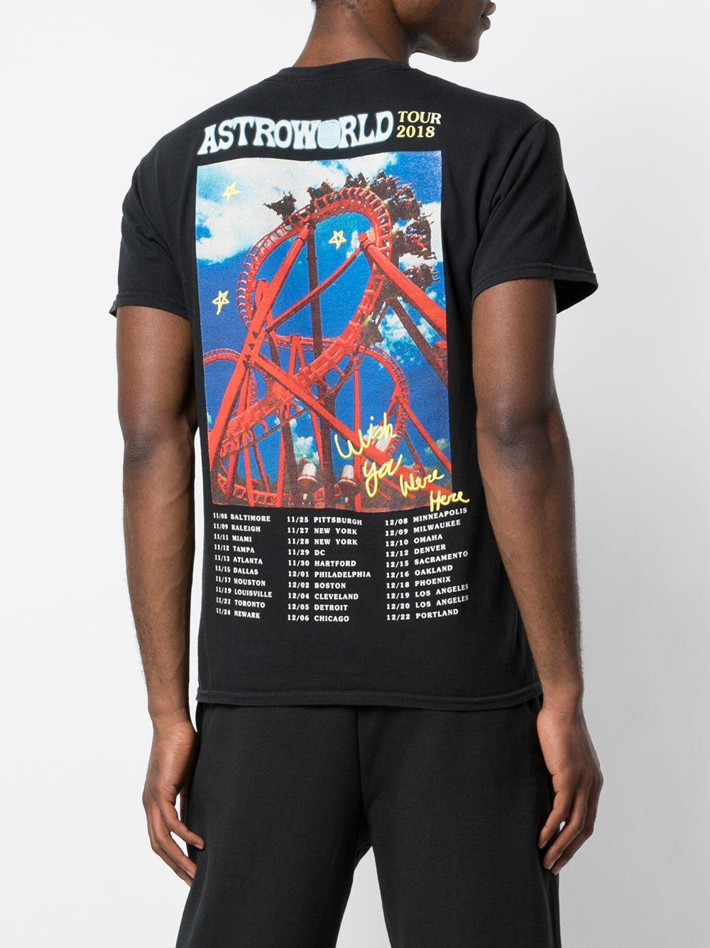 Travis Scott Astroworld Roller Coaster T-shirt in Black for Men | Lyst
