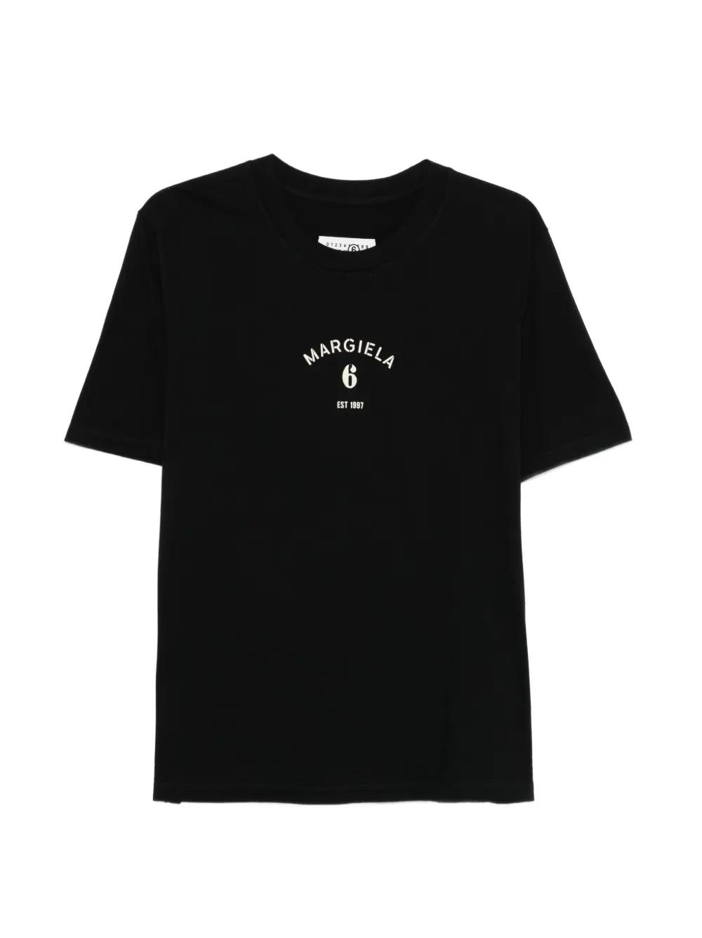 メンズ MM6 by Maison Margiela プリント Tシャツ ブラック | Lyst