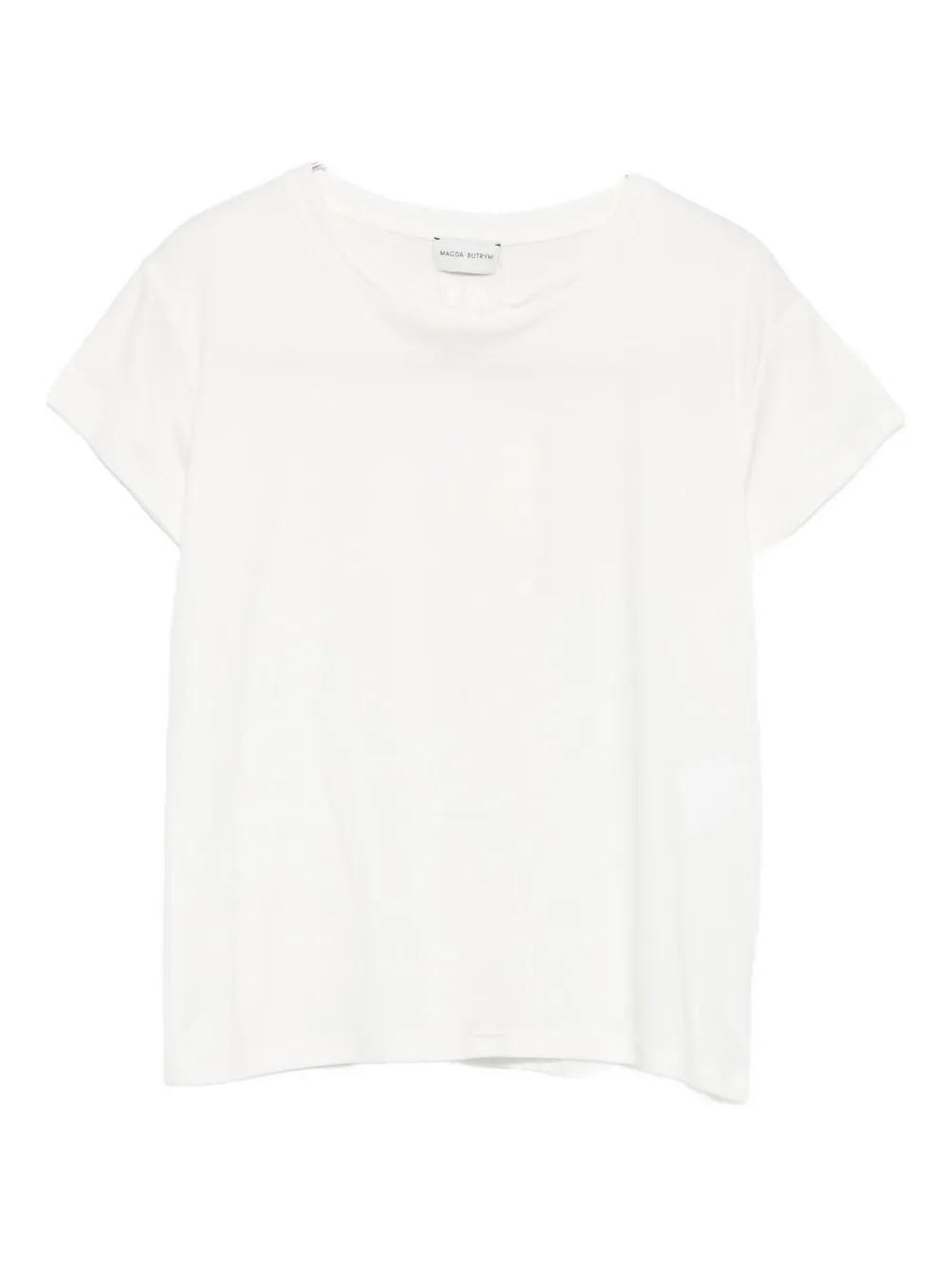 Tシャツ・カットソー MAGDA BUTRYM FW25 'PF 25 TSHIRT O2' T-shirt (204725 CREAM) Magda butrym 'pf 25 tshirt o2' t-shirt available on julian