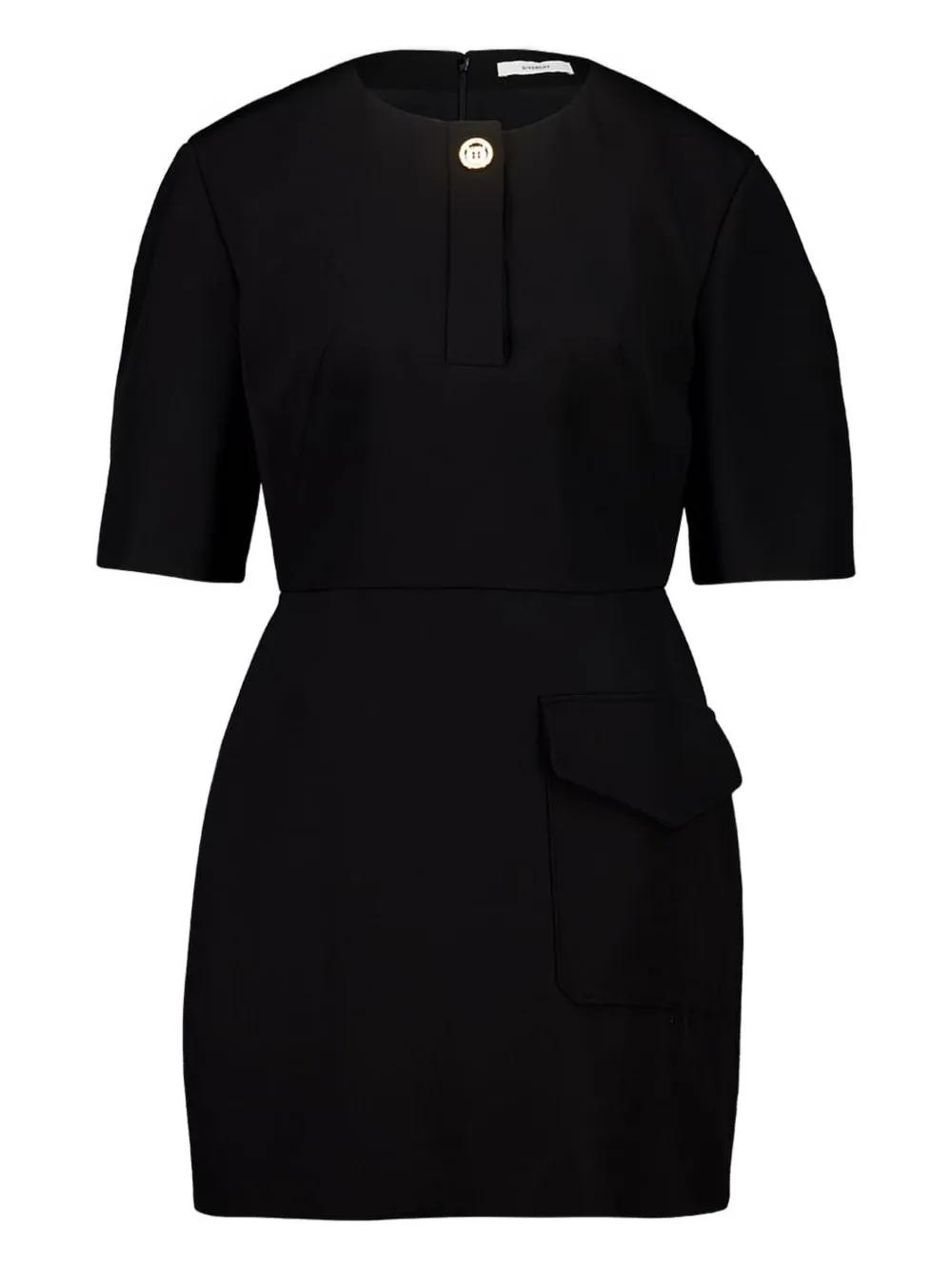 ワンピース GIVENCHY BLACK TAFFETAS MINI DRESS Givenchy Black Taffetas Mini Dress | italist