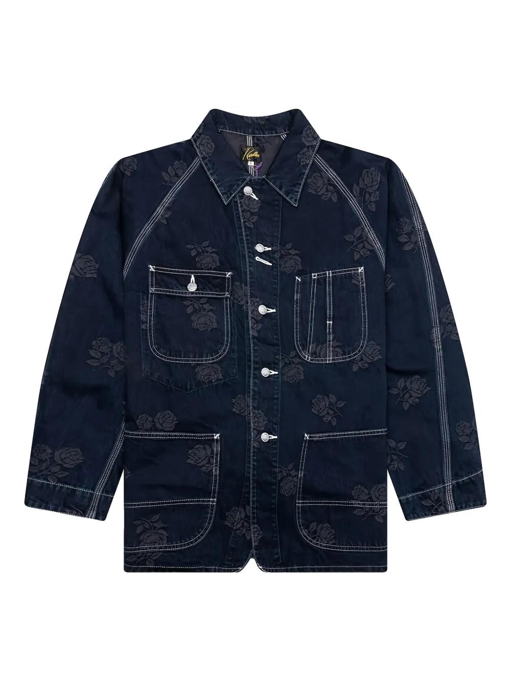 ジャケット・アウター Needles P&M Emb.Denim Jacket P&M Emb. Jacket - 10.5oz C/L/PU Denim (KP158) | NEEDLES