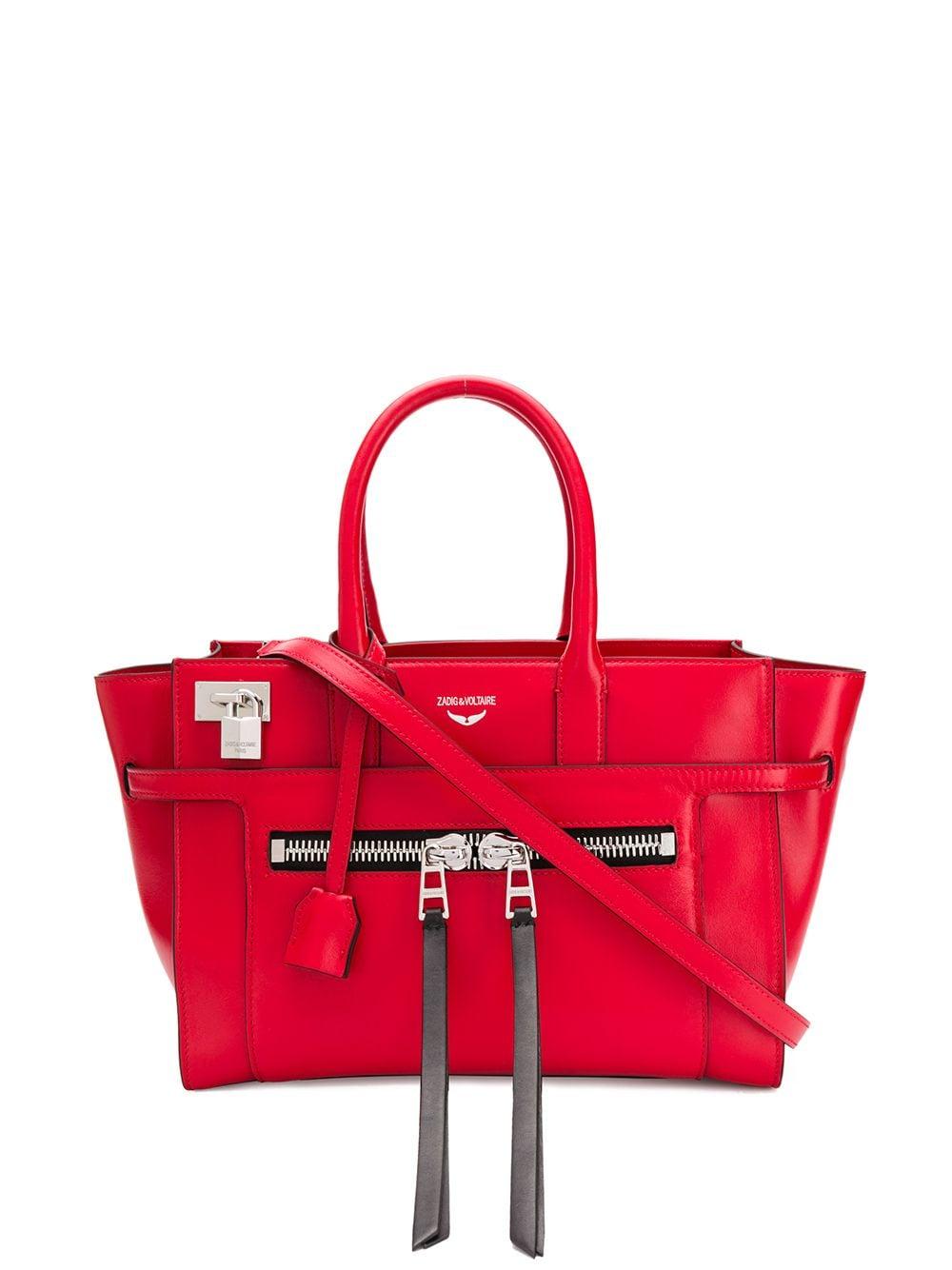 red zadig and voltaire bag