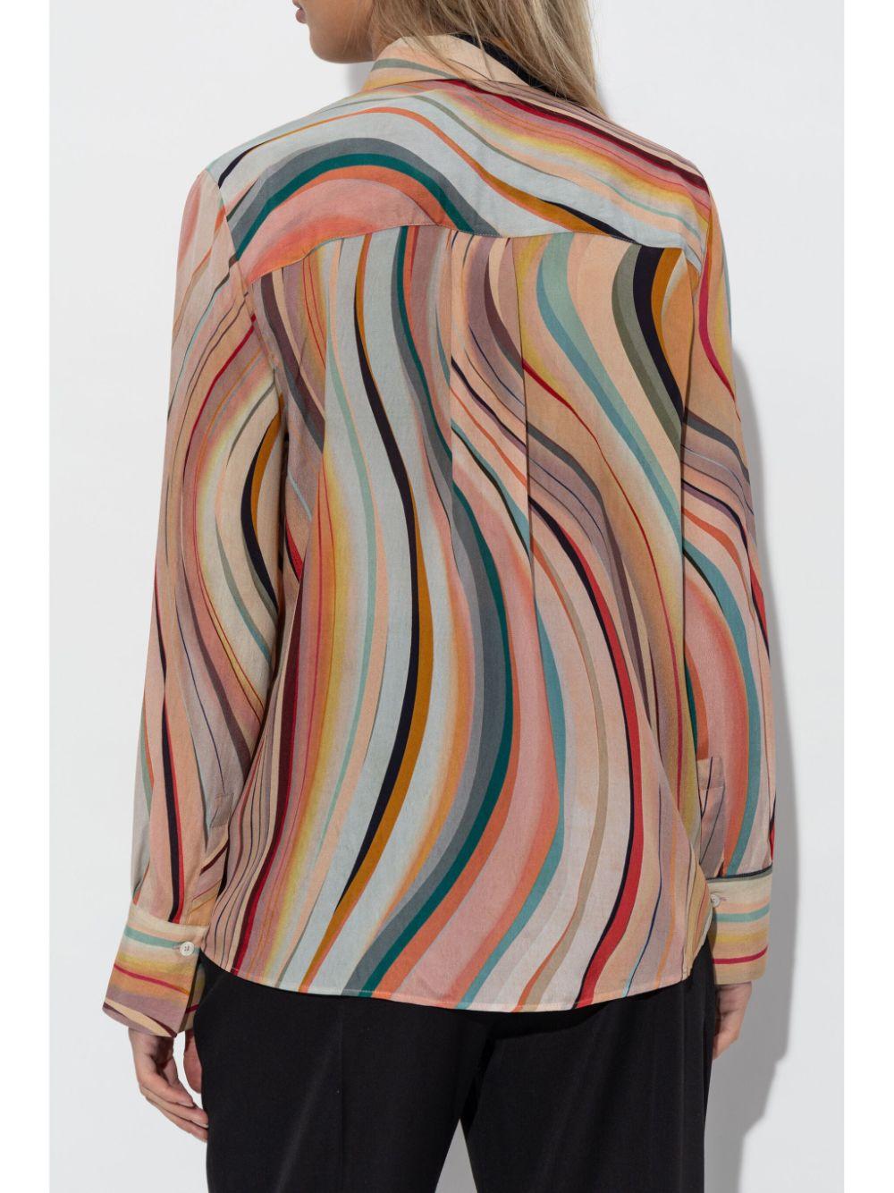 Paul Smith レディース オレンジ プリント シャツ トップス
