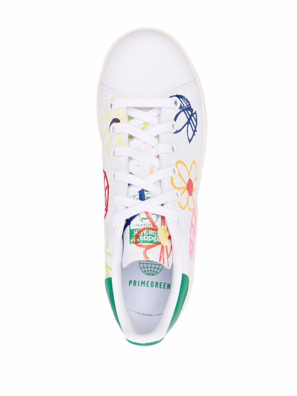 adidas Stan Smith Graffiti-print Sneakers in White | Lyst