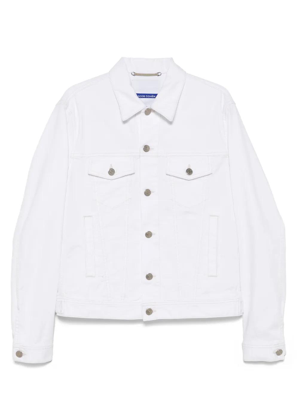 Jacob Cohen Denim Jacket in White for Men | Lyst