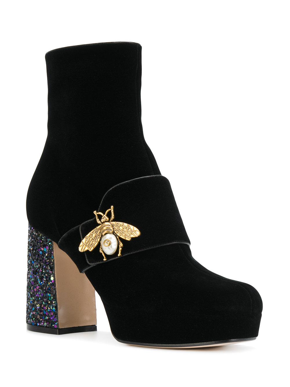 gucci bee booties