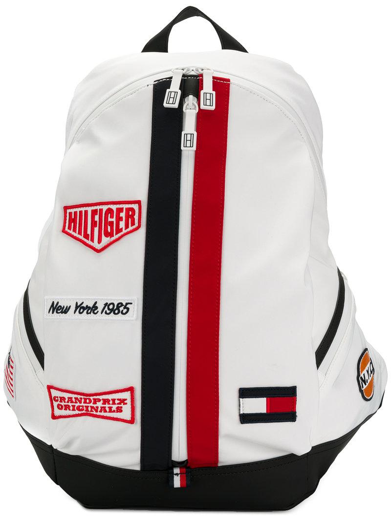 tommy hilfiger logo backpack