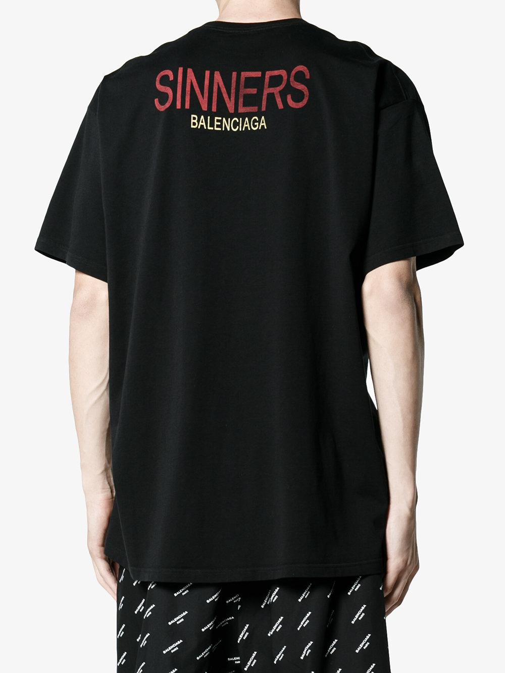 t shirt sinners balenciaga