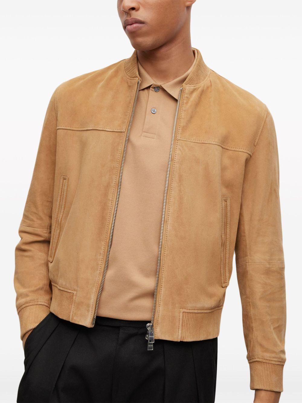 Hugo boss suede bomber jacket outlet