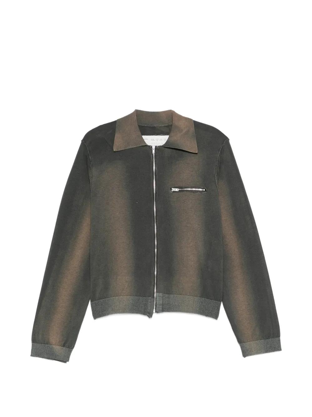 Camiel Fortgens 70's Zip Sunfade Cardigan in Gray | Lyst