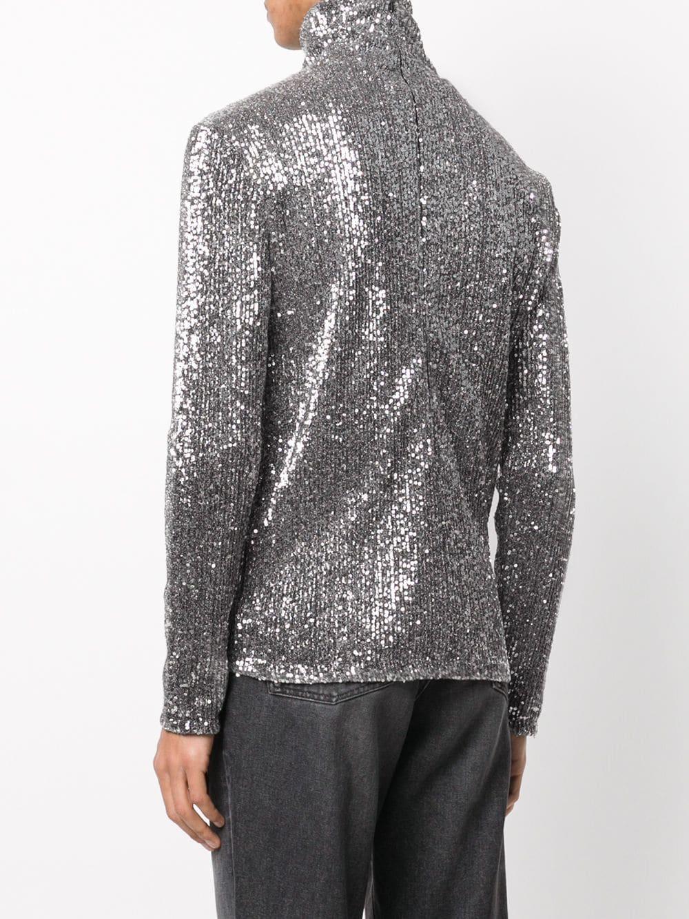 Silver glitter clearance turtleneck