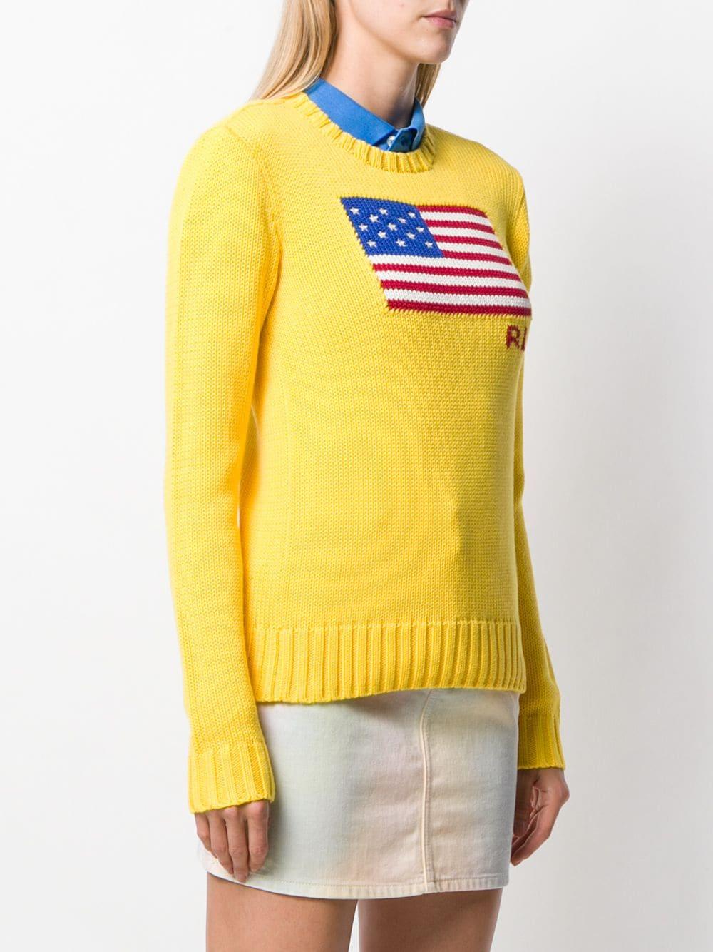 ralph lauren yellow flag sweater
