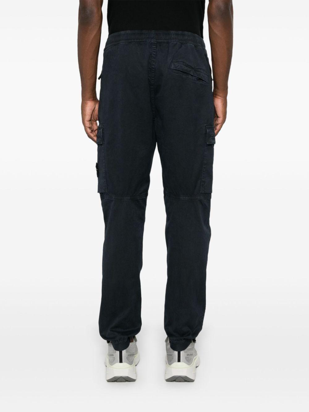 Stone Island メンズ ブルー コンパスバッジ カーゴパンツ パンツ 