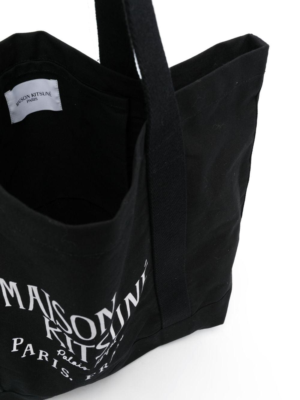Maison Kitsuné Palais Royal Logo-print Tote Bag in Black for Men