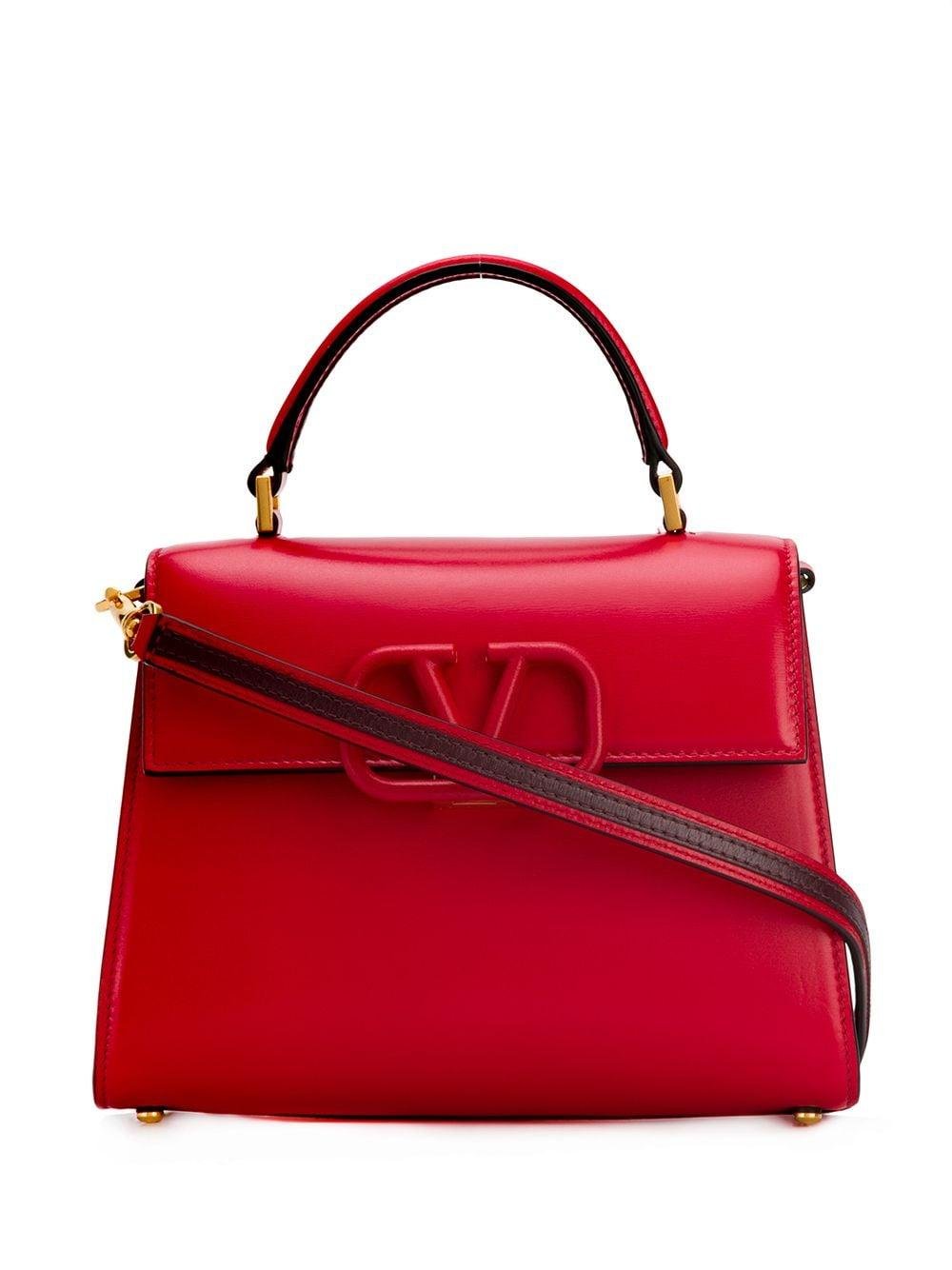 Valentino Garavani Leather Valentino Garavani Vsling Top Handle Bag in ...