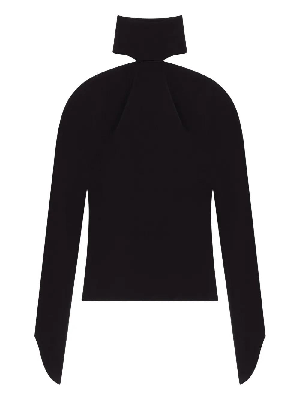 【courreges】ボートネック 長袖 コットントップス 68b0fbf55ee00c9fba8f9c9fcc2cb3
