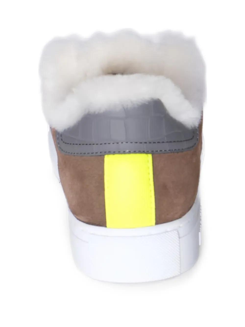 HIDE JACK Fur-Trim Sneakers in Brown Lyst UK