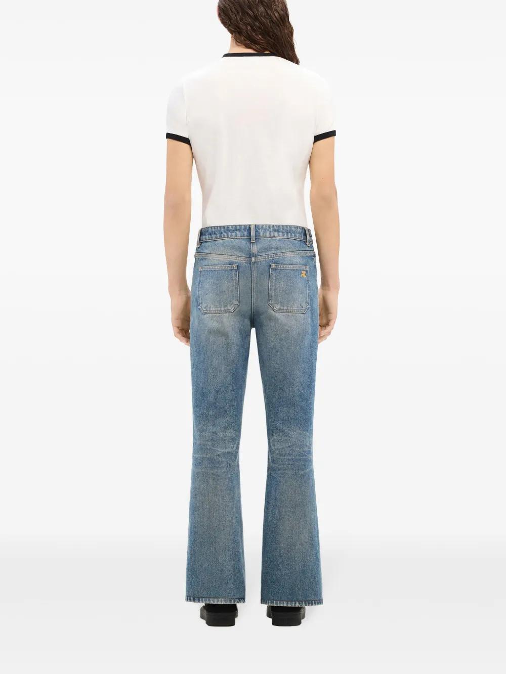 courreges ミッドライズ ワイドレッグ ジーンズ 関税送料込【Courreges】ワイドレッグ ジーンズ (Courreges