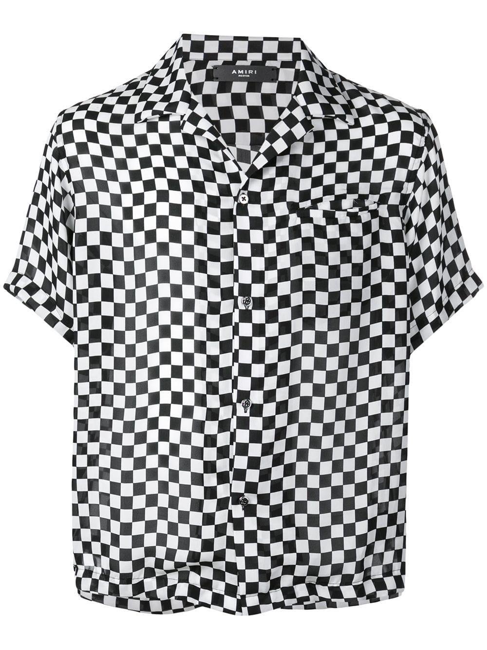amiri checkered hoodie