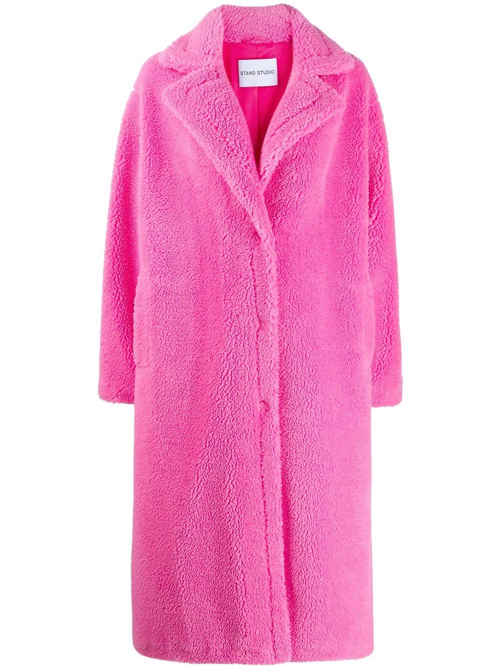 Stand Studio Bubble Gum Coat in Pink | Lyst