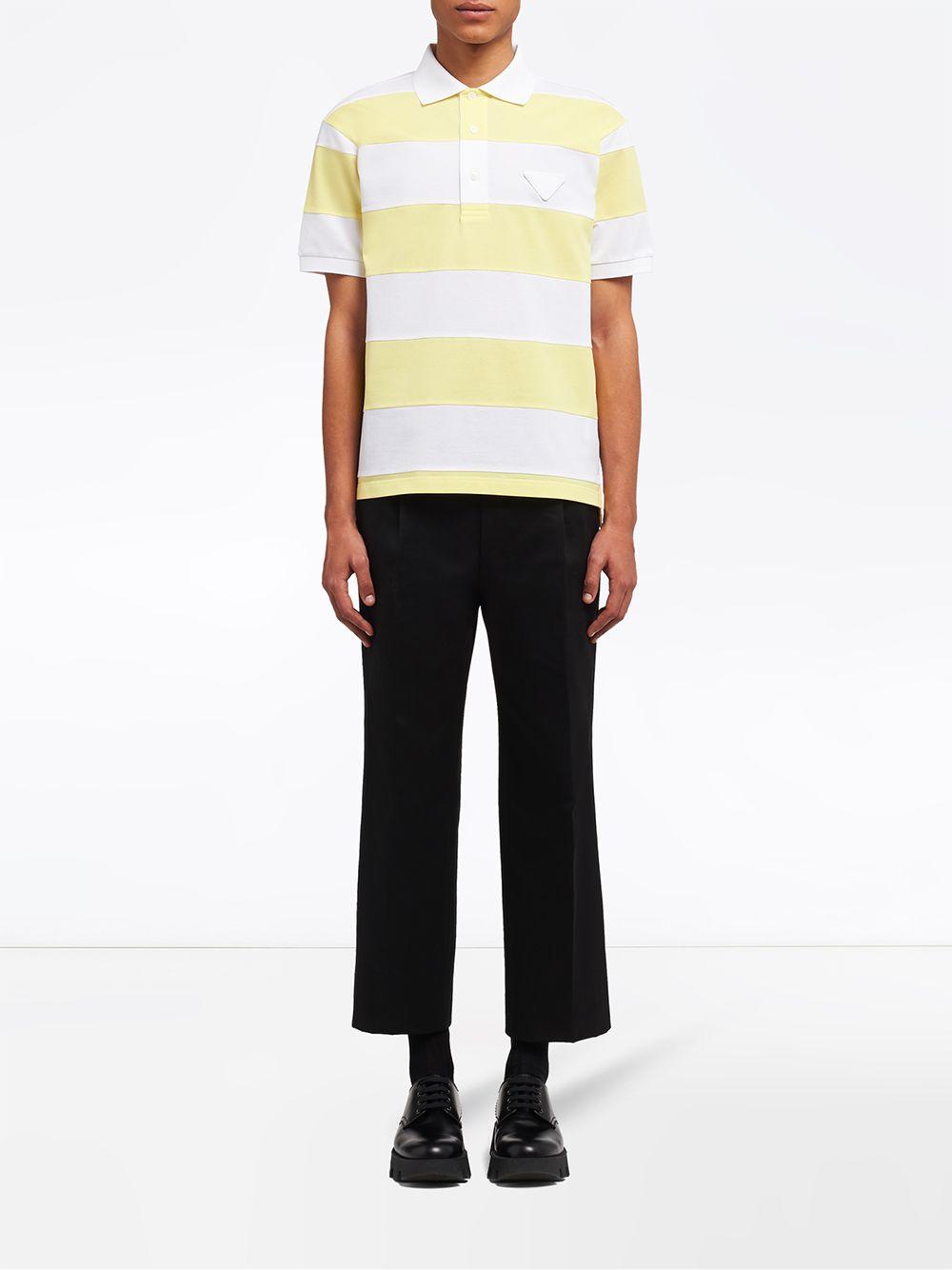 prada striped polo shirt