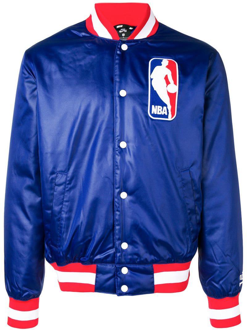 Nike Synthetic Sb X Nba Bomber Jacket in Blue for Men | Lyst Canada