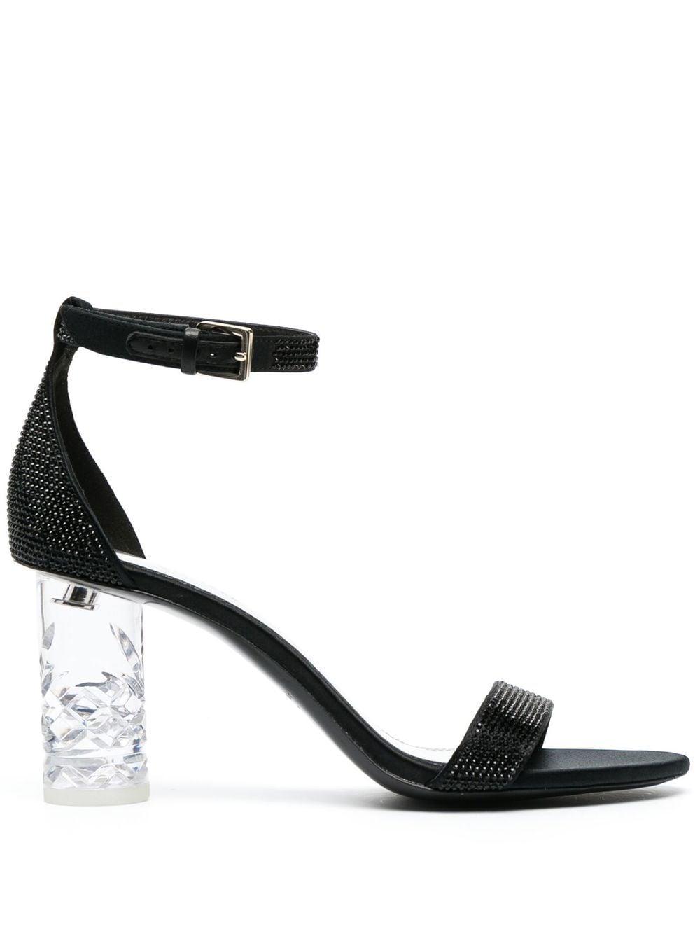 Kate Spade 90mm Transparent Blockheel Sandals in Black Lyst