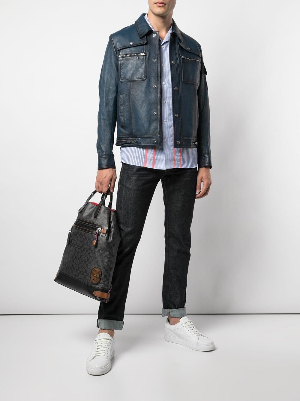 coach academy drawstring backpack