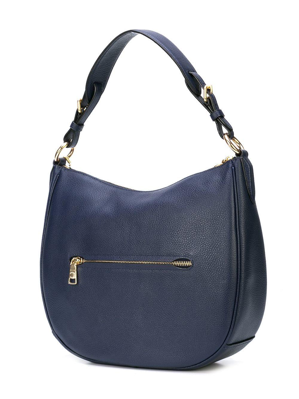 COACH Sutton Pebbled Leather Hobo Bag in Blue - Lyst