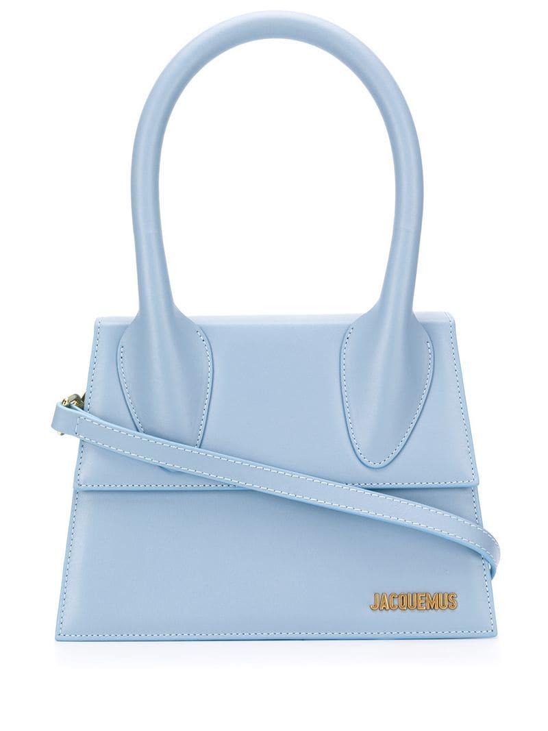 Jacquemus Le Grand Chiquito Bag In Light Blue Leather | Lyst