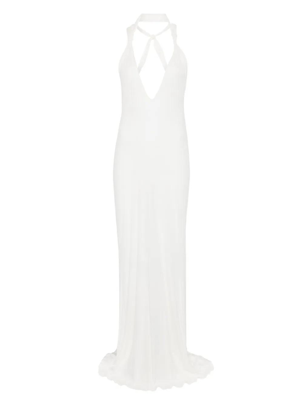 Ludovic de Saint Sernin Carrie Maxi Dress in White | Lyst