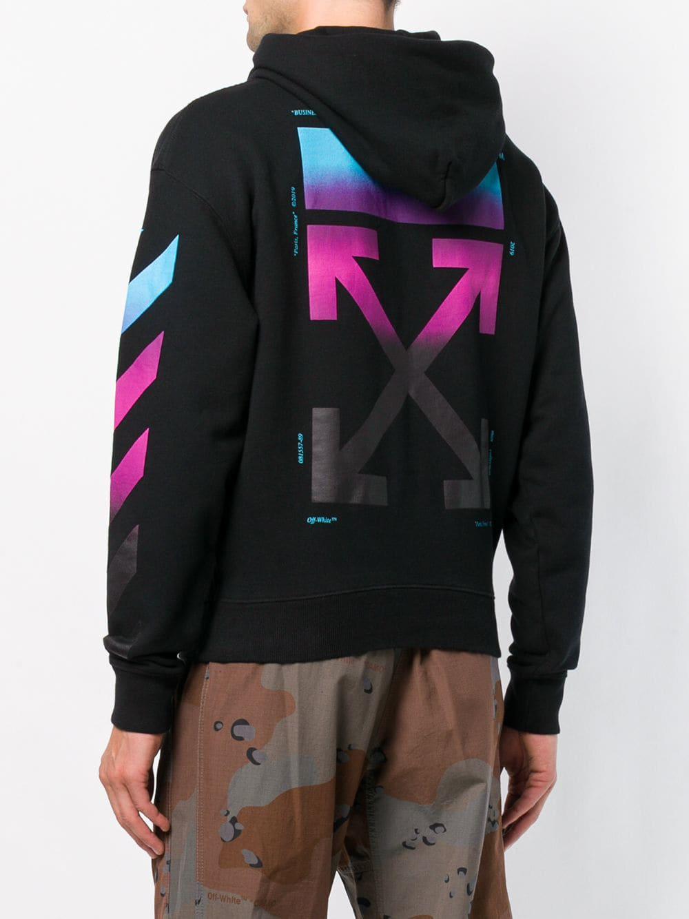 Off-White c/o Abloh Gradient Stripe Hoodie in for | Lyst