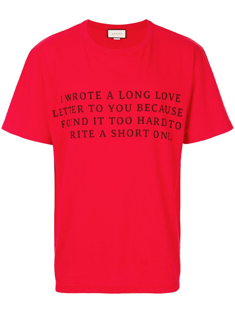 gucci love letter t shirt