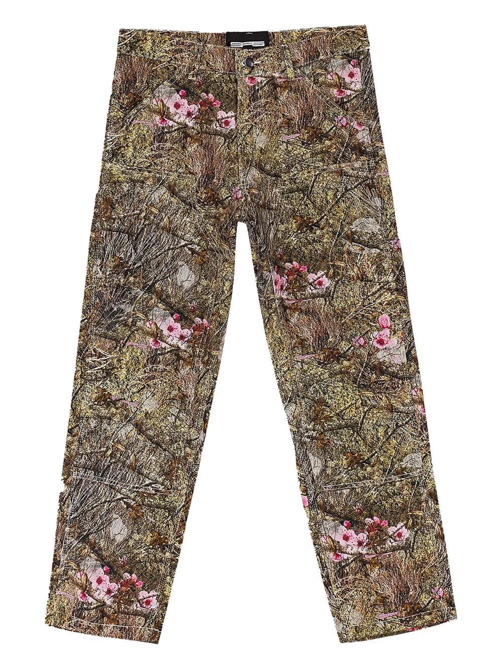 Jeans Con Motivo Camouflage Floreale da Uomo di Sp5der in Grigio | Lyst, image size:1000x1334
