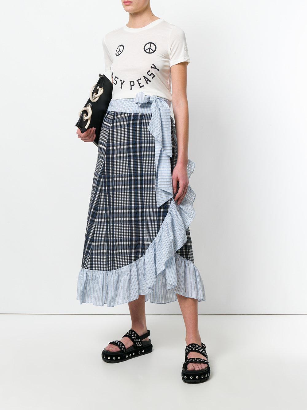 Ganni Easy Peasy T-shirt in White | Lyst