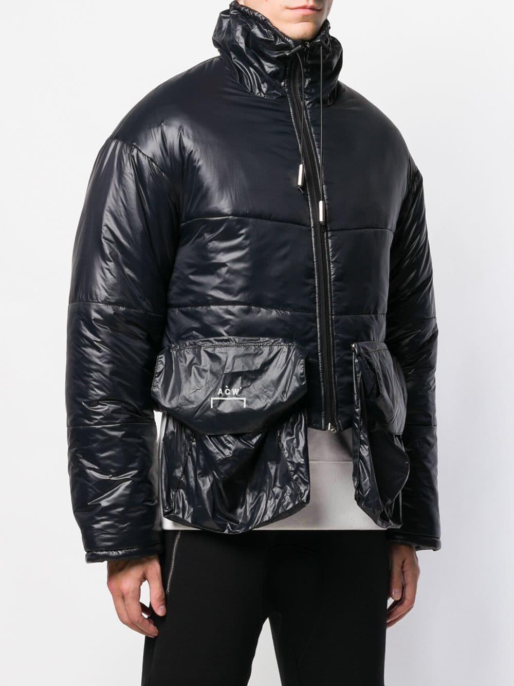 A_COLD_WALL* Cropped Puffer Jacket in Black for Men - Lyst