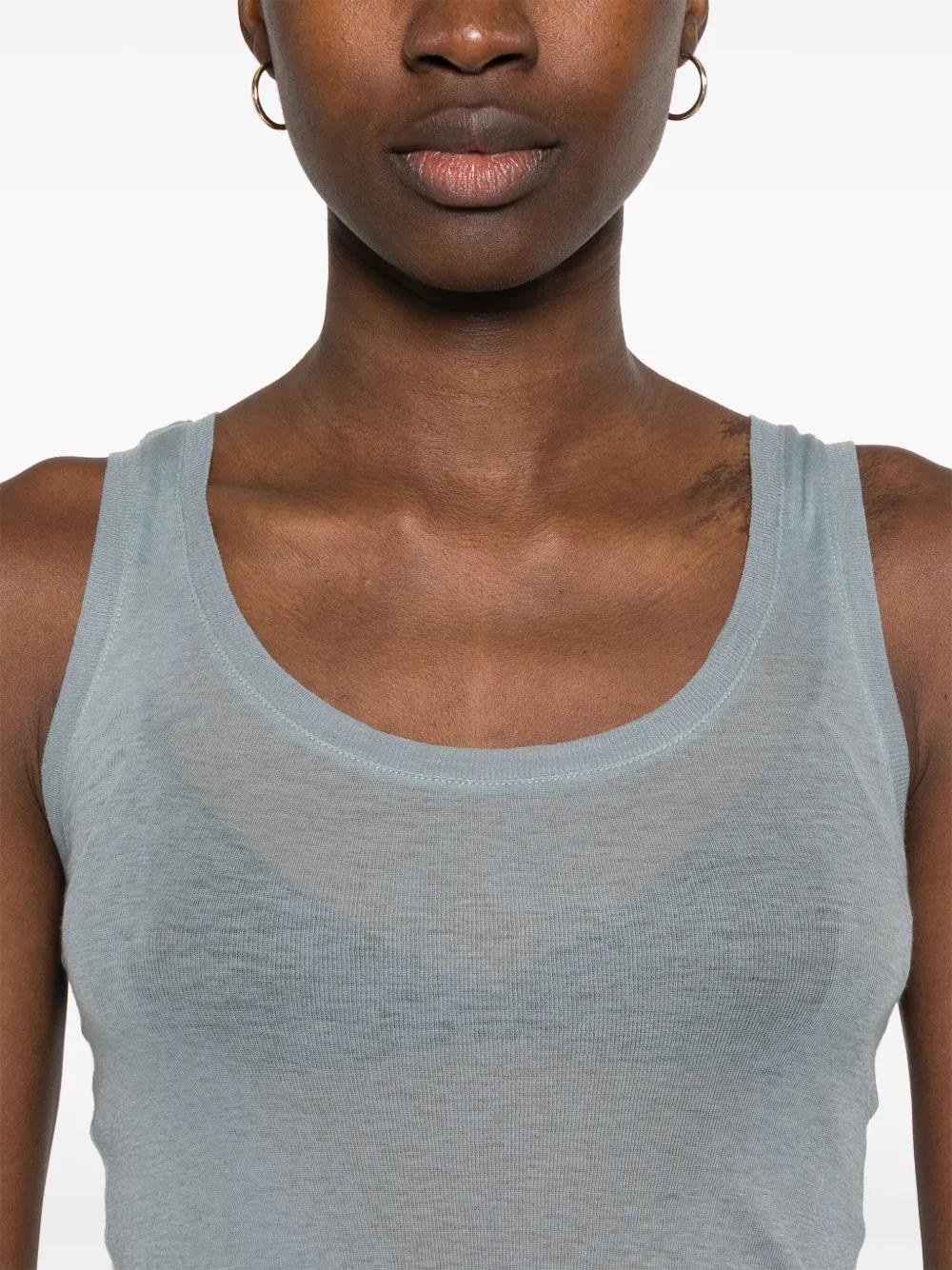 American Vintage Massachusetts Tank Top in Grey Lyst UK