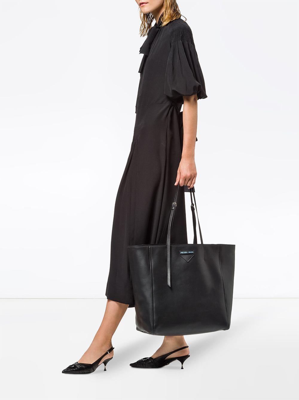 prada concept leather tote