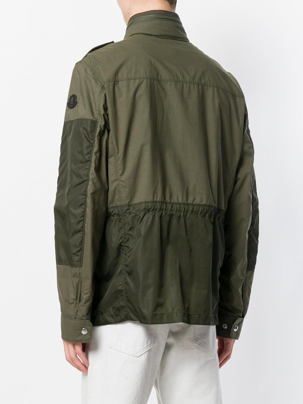 Moncler Cotton Agard Field Jacket in Green for Men - Lyst