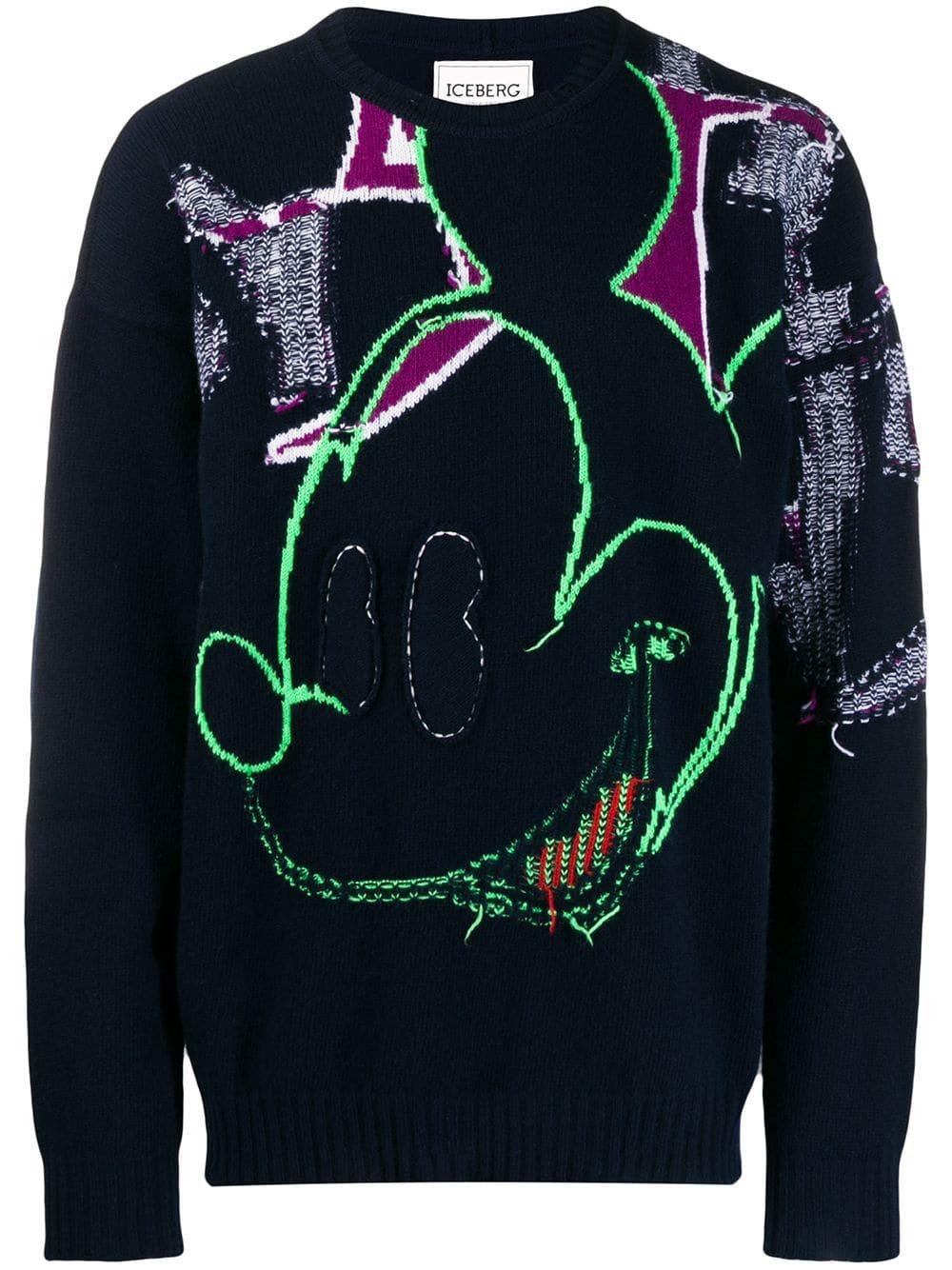 mickey mouse sweater black