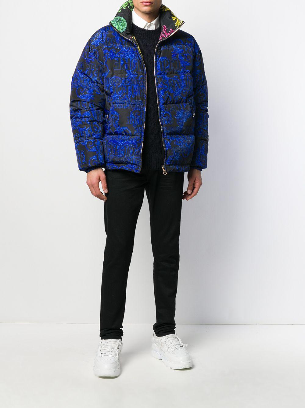 baroque print beach jacket
