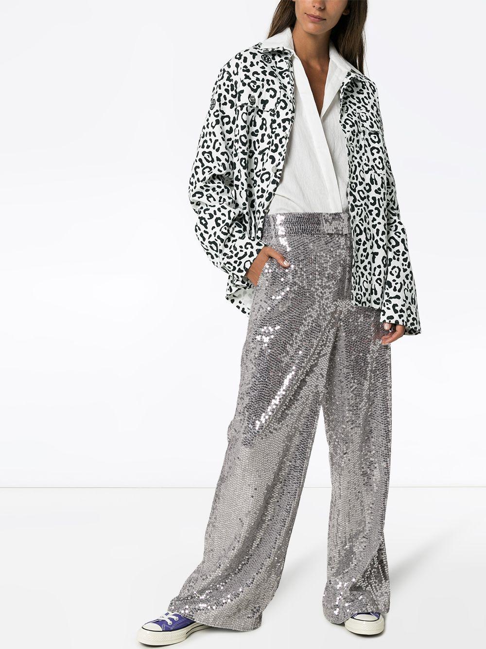 sequin palazzo trousers