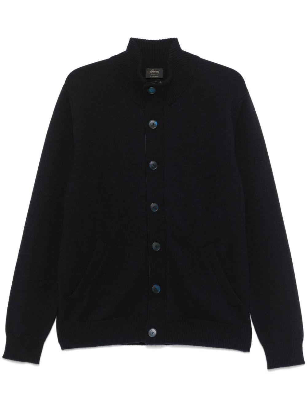 ZEGNA メンズ ブルー バイカラー プルオーバー セーター & ニット ZEGNA メンズ ブルー バイカラー プルオーバー セーター & ニット