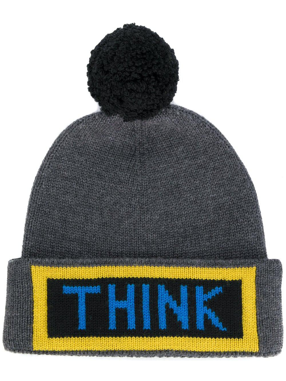 Cappello con pomponFendi in Lana da Uomo colore Nero | Lyst