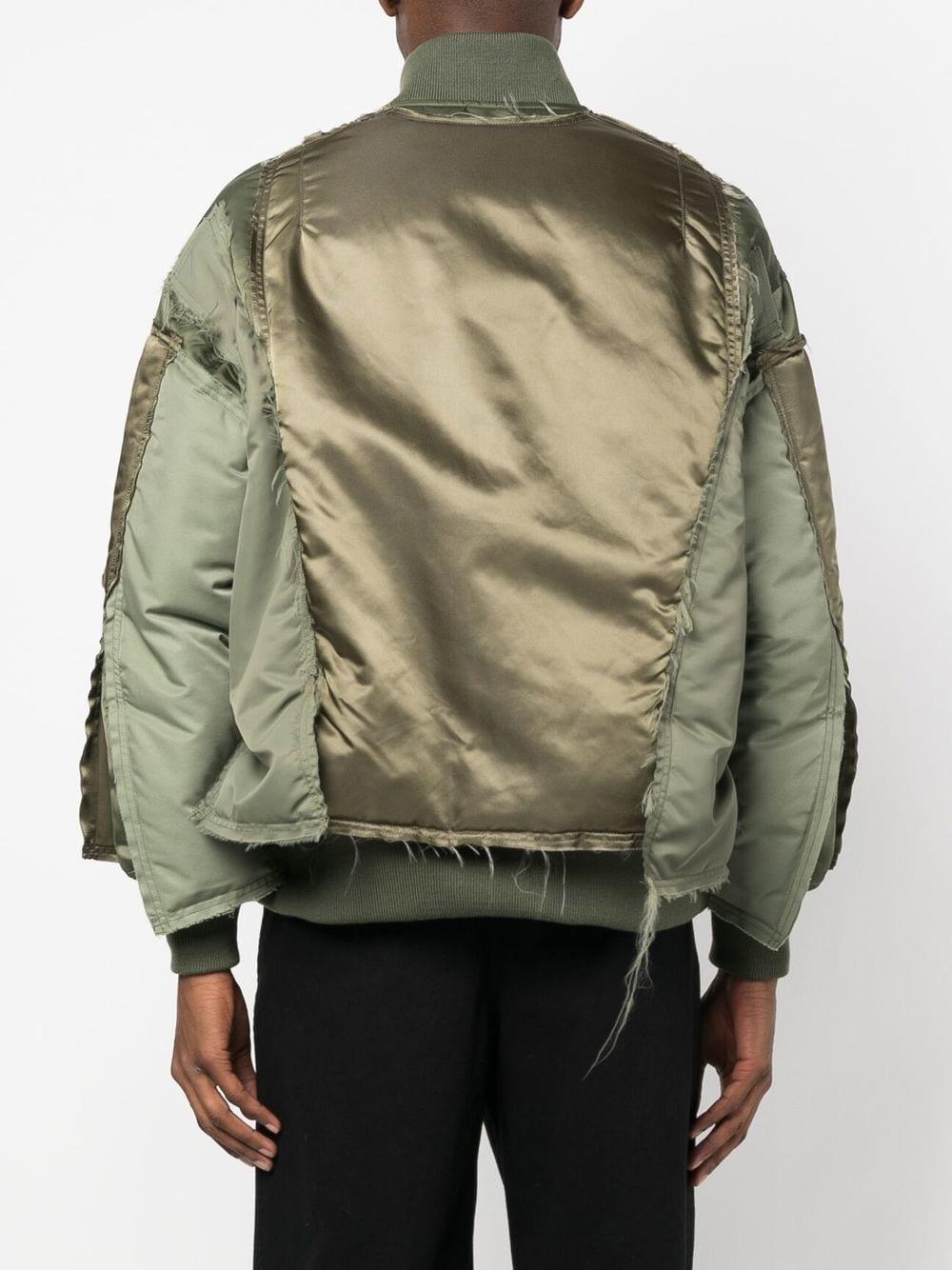Facetasm Layered Ma-1 Bomber Jacket in Green for Men | Lyst