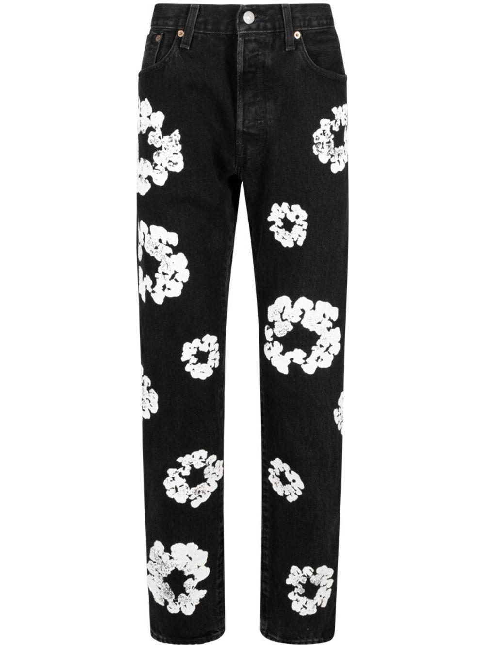 DENIM TEARS Genuine Calf Hair Pant Black