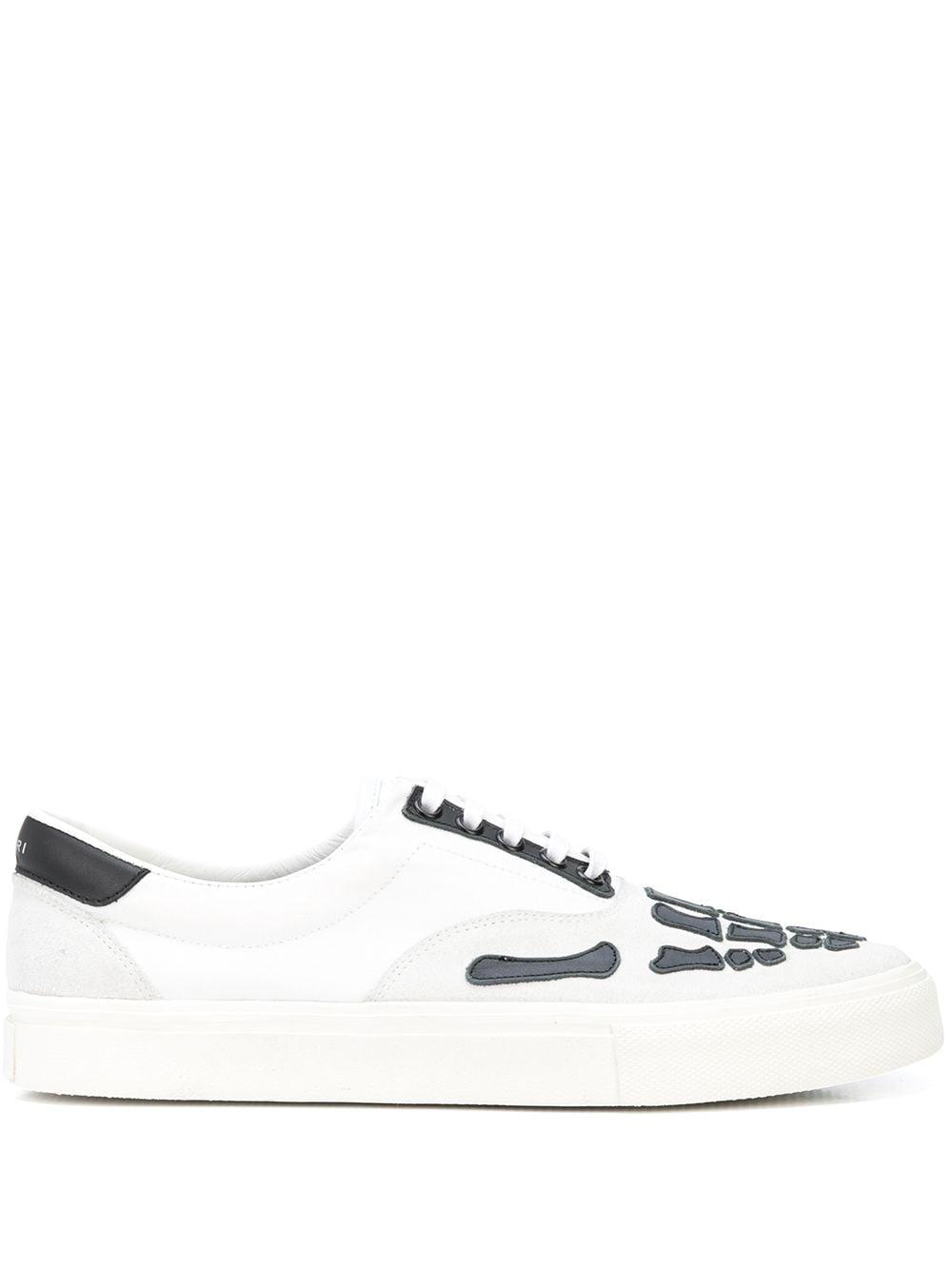 Amiri Leather Skeleton Print Low-top Sneakers in White for Men - Lyst