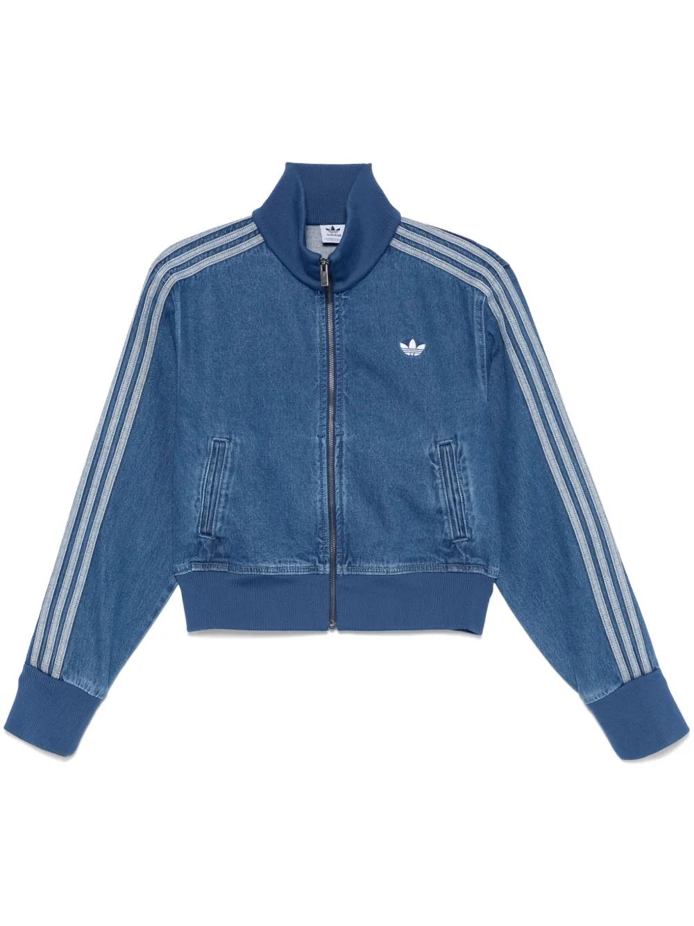 adidas Denim Bomber Jacket in Blue Lyst