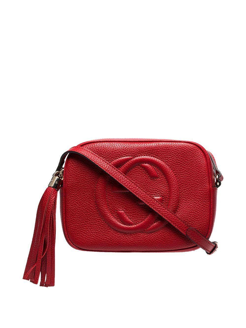 Gucci Leather Soho Crossbody Bag in Red - Lyst